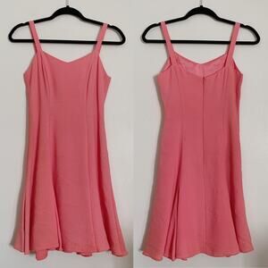 Pink Vintage Cynthia Rowley Rayon A-Line Mini Dress 2